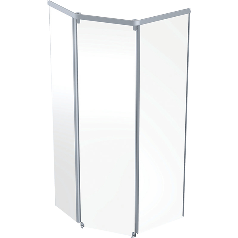Ifö Duschkabin Pentagonal Showerama  Aluminium, 900x900 Mm