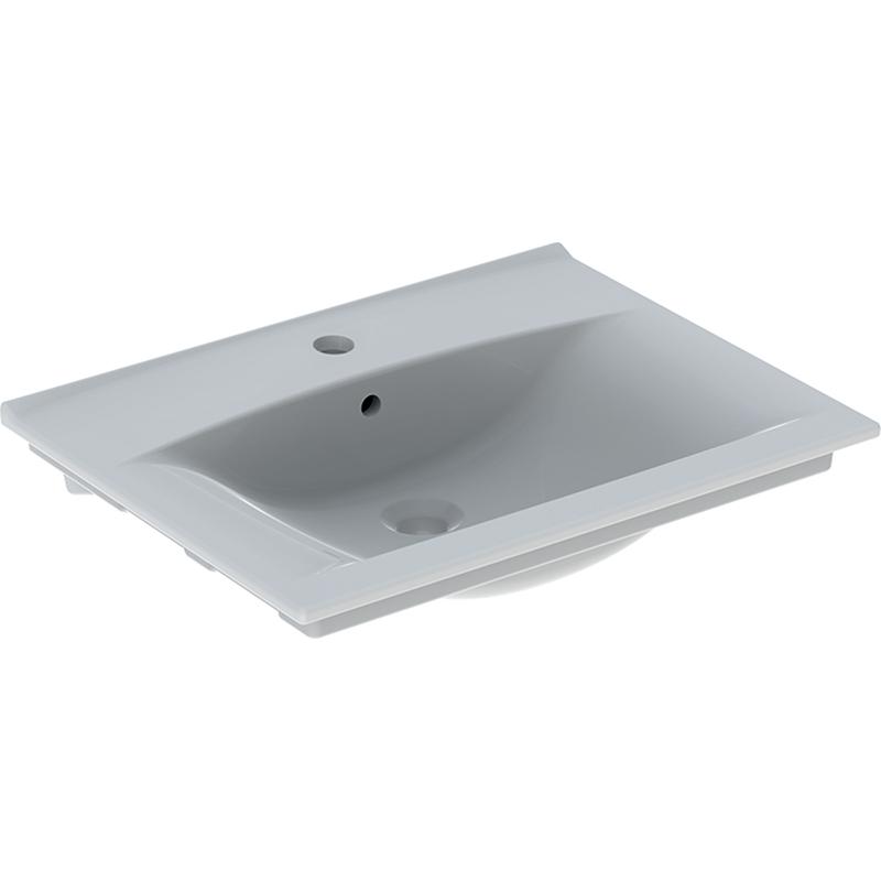 Ifö Möbelhandfat Elegant 470  Vit, 610 Mm, Blandarhål Mitten