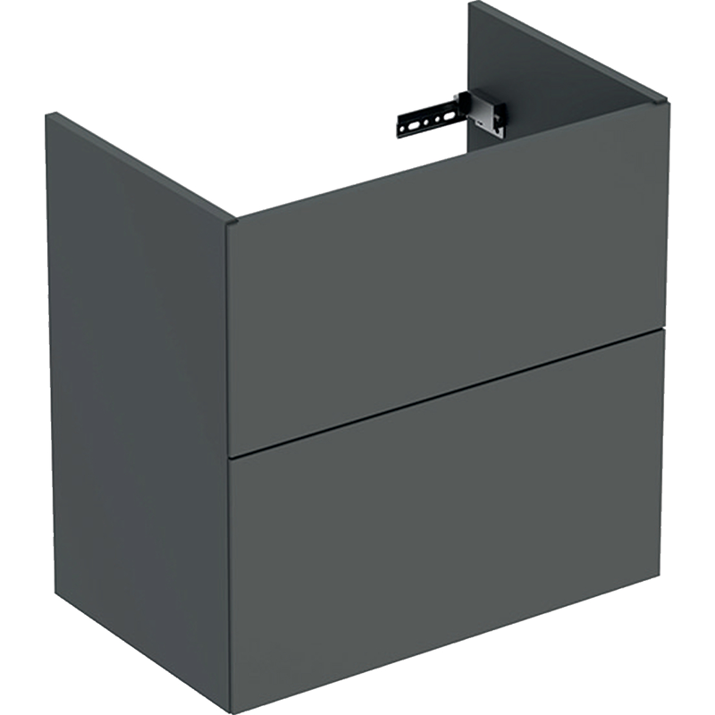 Ifö Underskåp Handfat Elegant Mörkgrå  Mörkgrå, Två Lådor, 600x600x366 Mm
