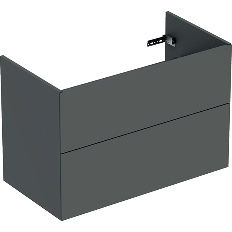 Ifö Underskåp Handfat Elegant Mörkgrå  Mörkgrå, Två Lådor, 900x600x466 Mm