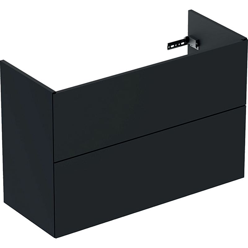 Ifö Underskåp Handfat Elegant Svart  Svart, Två Lådor, 900x600x366 Mm