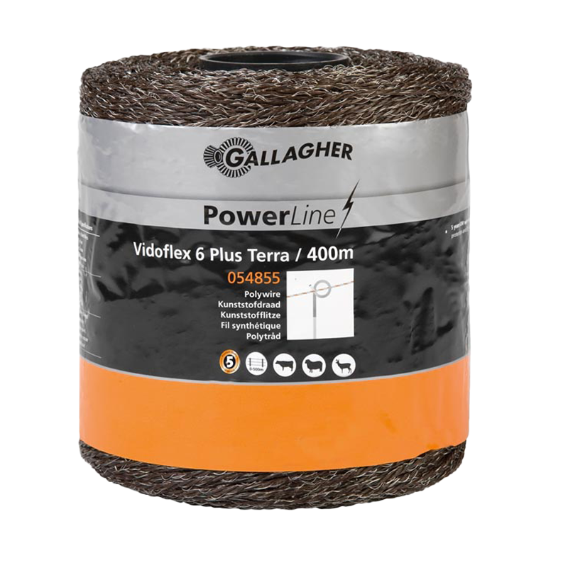 Gallagher Plasttråd Stängsel V 6 Terra Powerline Gallagher Terra, 400 Meter