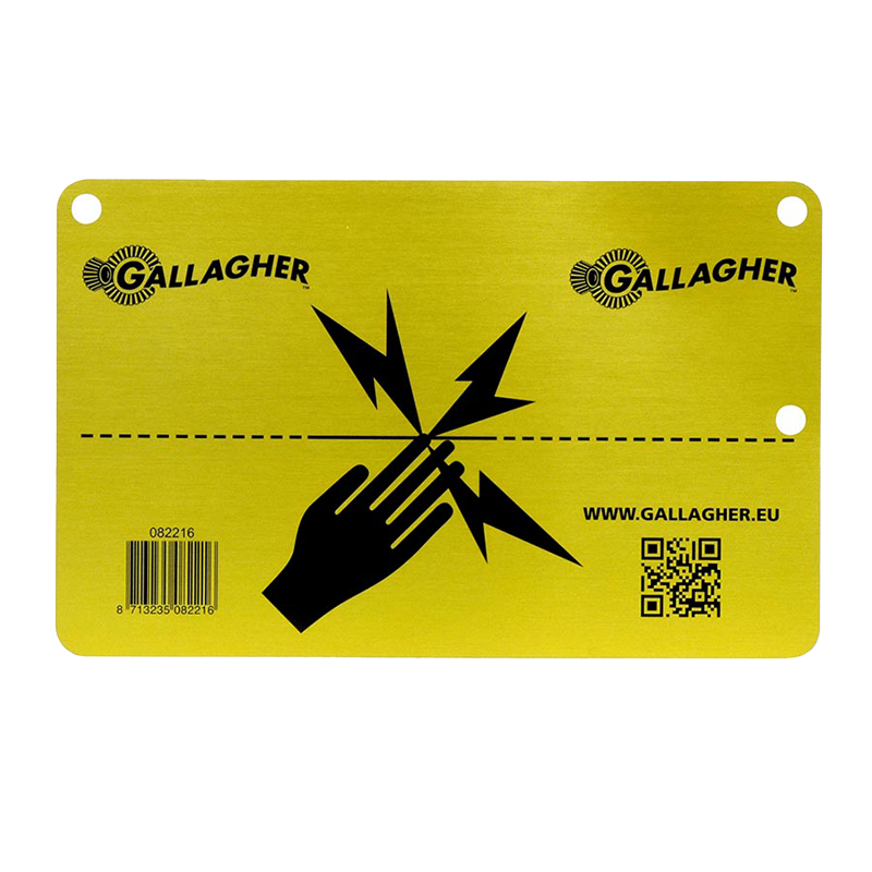 Gallagher Varningsskylt Elstängsel Eu Aluminium Gallagher
