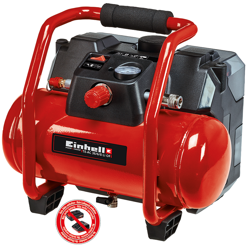 Einhell Batteridriven Kompressor -te-ac 36 Einhell Svart, Röd