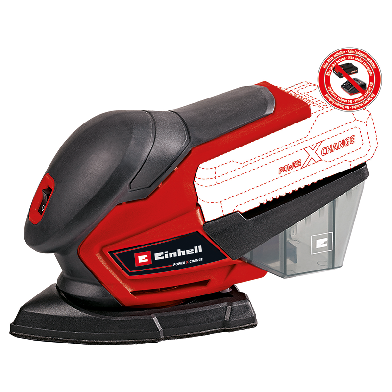 Einhell Batteridriven Multuslip -te-os18/150 Einhell Svart, Röd