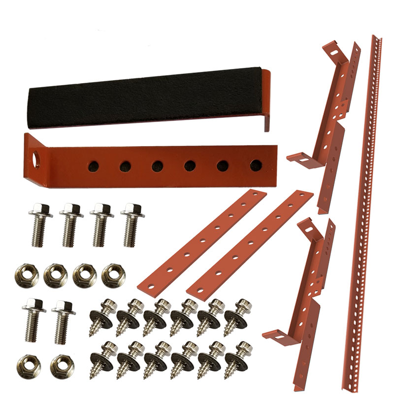 Takstege Paket Profilerade Plåttak 1,2m  1210x430x105 Mm, Tegelröd