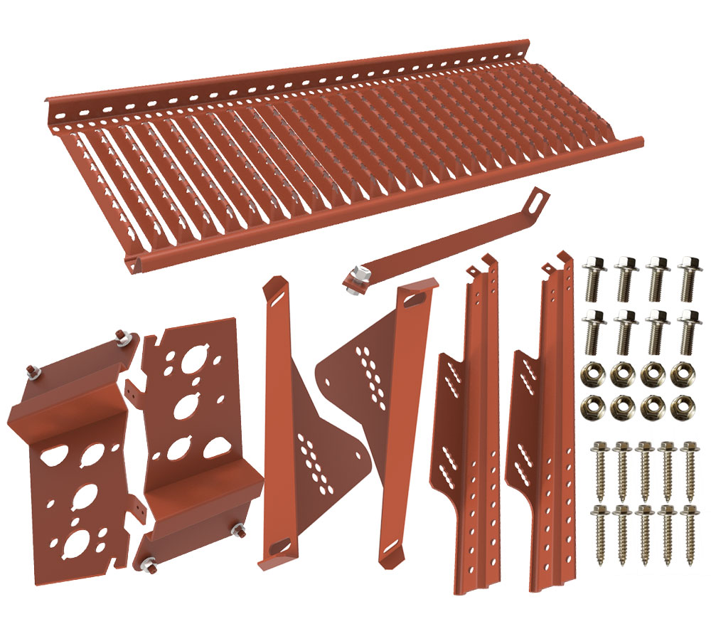 Takbrygga Paket Betong 1,2 Råspont  1210x430x90 Mm, Grå