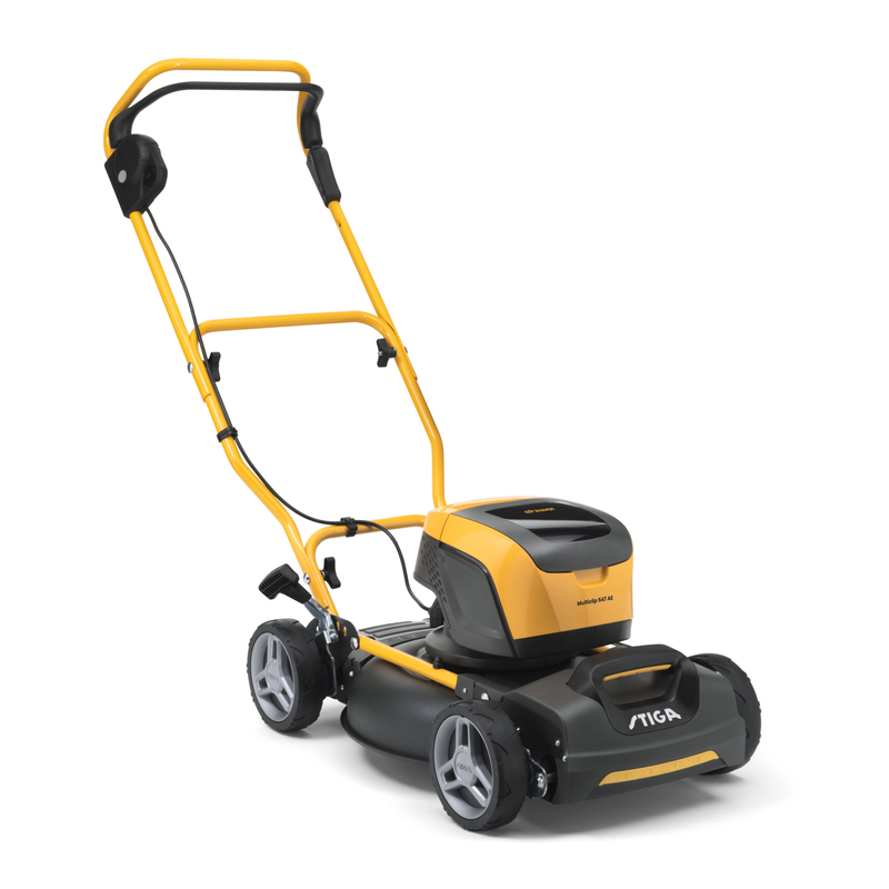 Stiga Gräsklippare Bensindriven Multiclip 547 Ae Mono 48v Stiga Ergonomiskt Med Dubbla Brytare, 31 - 80 Mm