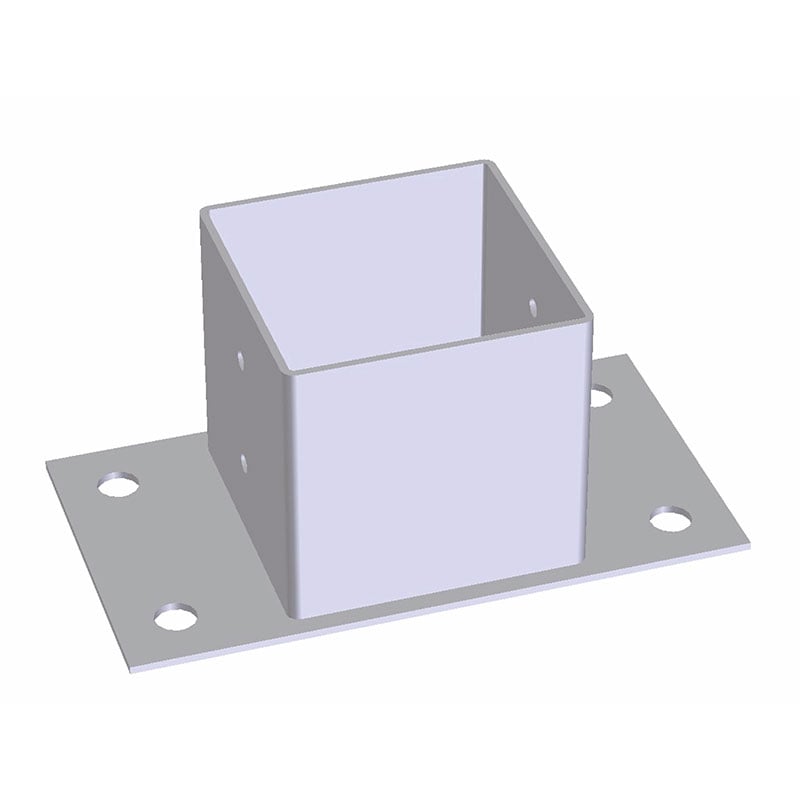 Jabo Stolpsko Galvad Jabo 96x96x150 Mm, Passar Till Stolpe 95x95 Mm