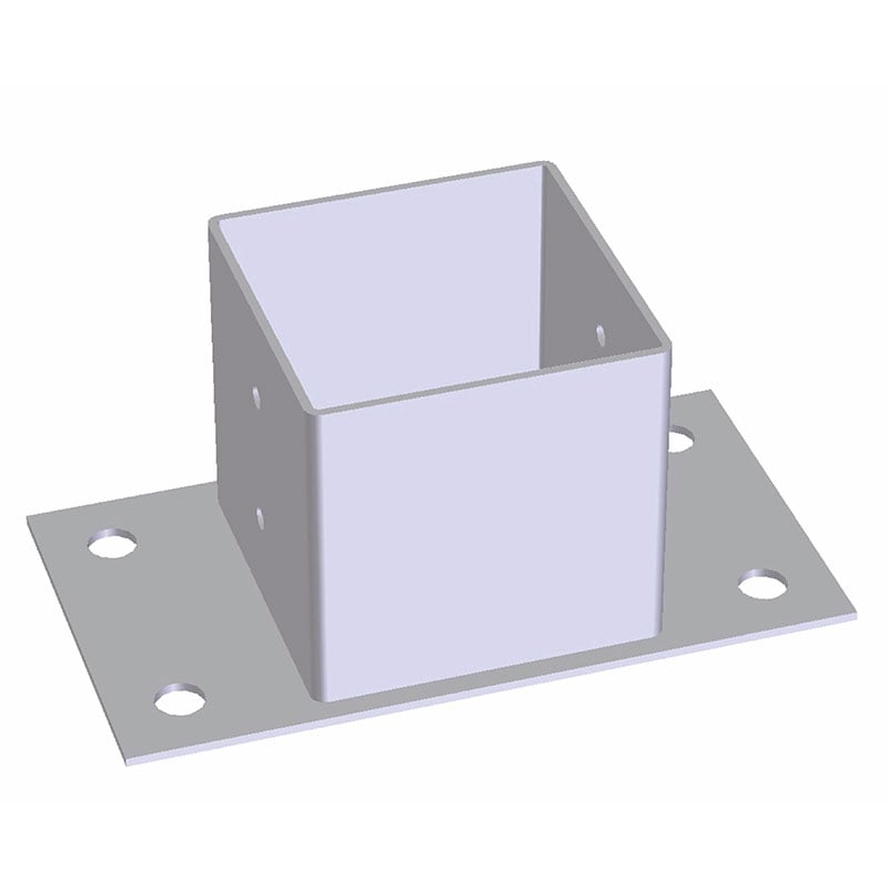 Jabo Stolpsko Galvad Jabo 96x96x70 Mm, Passar Till Stolpe 95x95 Mm