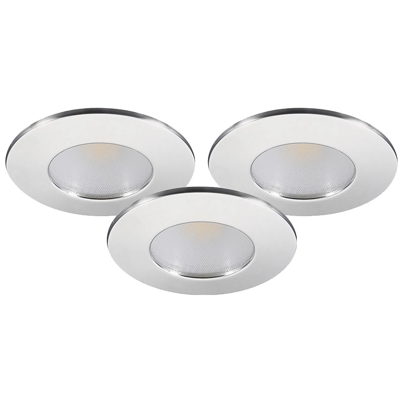 Malmbergs Downlightset Md-231 Malmbergs Krom, 3000k, 3-pack