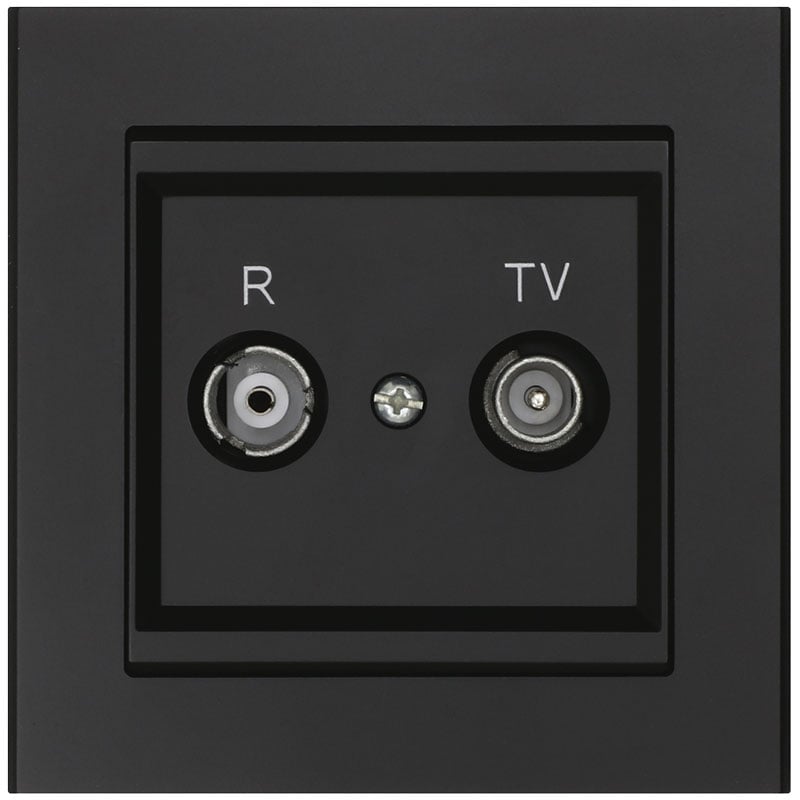 Malmbergs Antennuttag Optima Tv/radio Malmbergs Svart, Slututtag