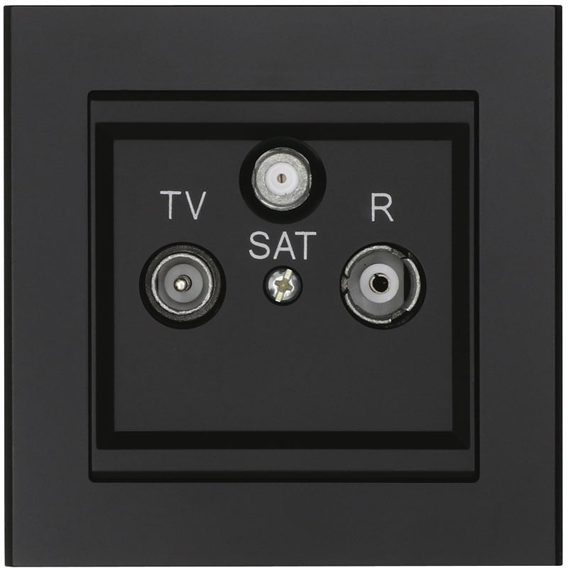 Malmbergs Antennuttag Optima Tv/radio/satelit Malmbergs Svart, Slututtag