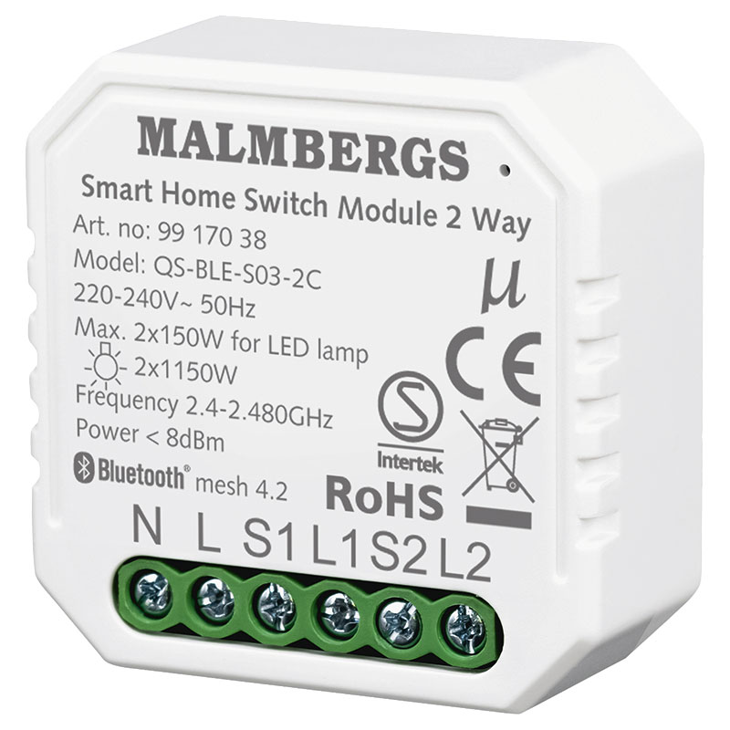 Billiga BLUETOOTH-MODUL 2-KANAL MALMBERGS Hvit online på nätet