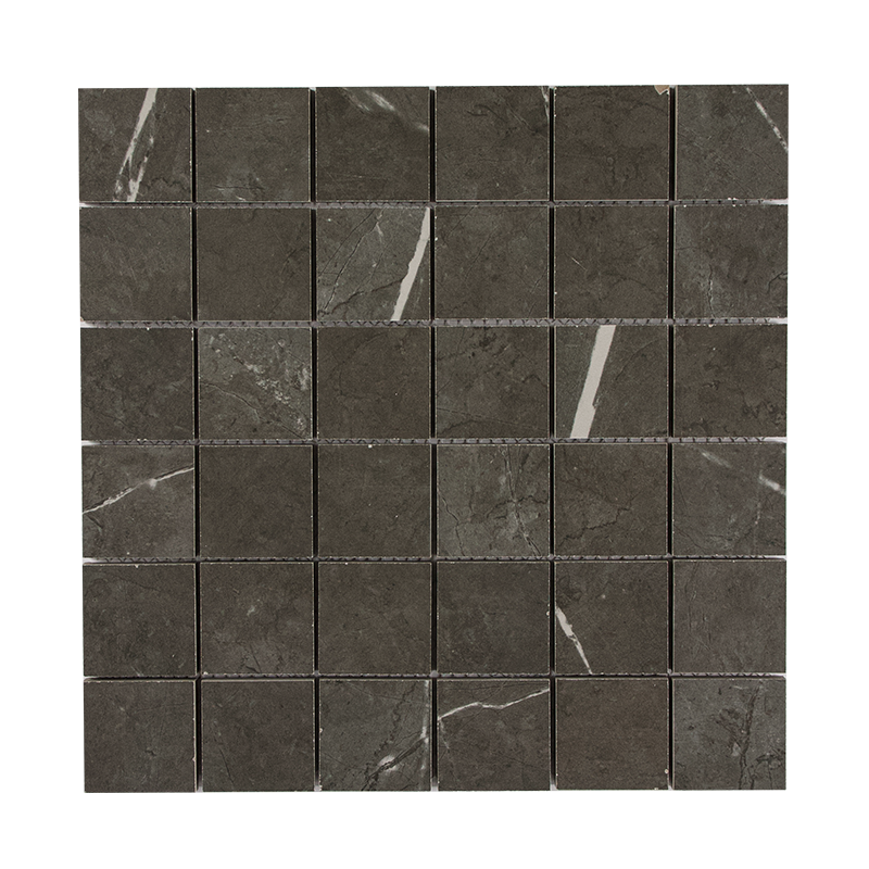 Right Price Tiles Mosaik Pietra Grey Marble 5x5 Grå, 1 M2/pkt