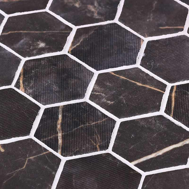 Right Price Tiles Provbit Mosaik Hexagon Xl Coimbra Textured Brun, 15x15cm