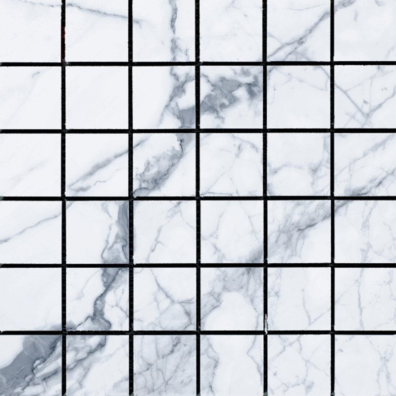 Right Price Tiles Provbit Mosaik Statuario Plus 5x5 Vit, 15x15cm