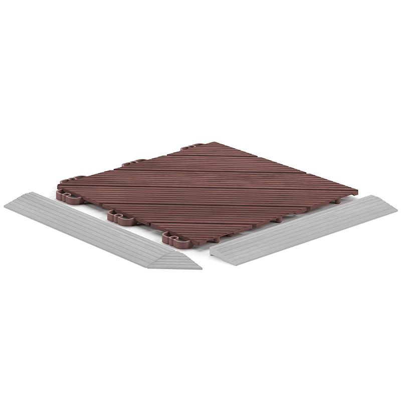 Hestraplattan Golvplatta Deck 45 Hestraplattan Soft Mahogany, 310x310mm, 1m2/pkg