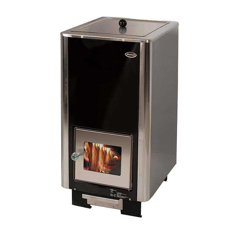 Misa Vedeldad Bastugryta 14266 Misa Svart/rostfri, 65l