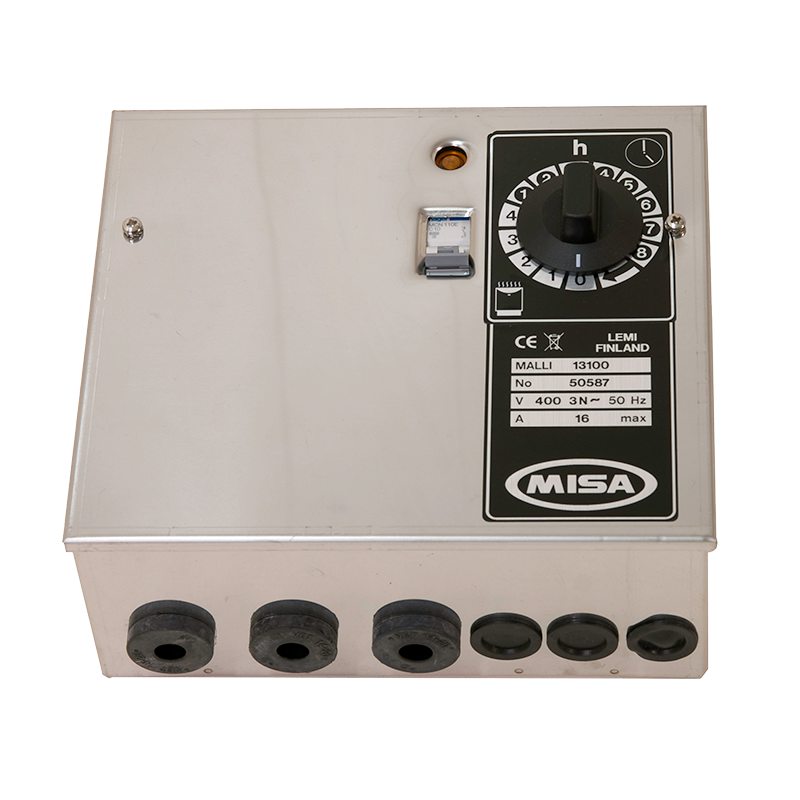 Misa Styrpanel Bastuaggregat Misa Svart/rostfri, Max 10,5kw