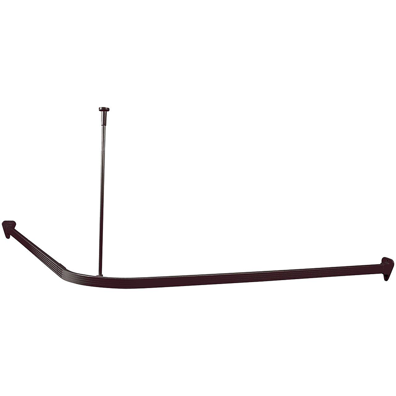 Duschy Duschdraperistång Proffs 90° Duschy Svart, 90x90cm