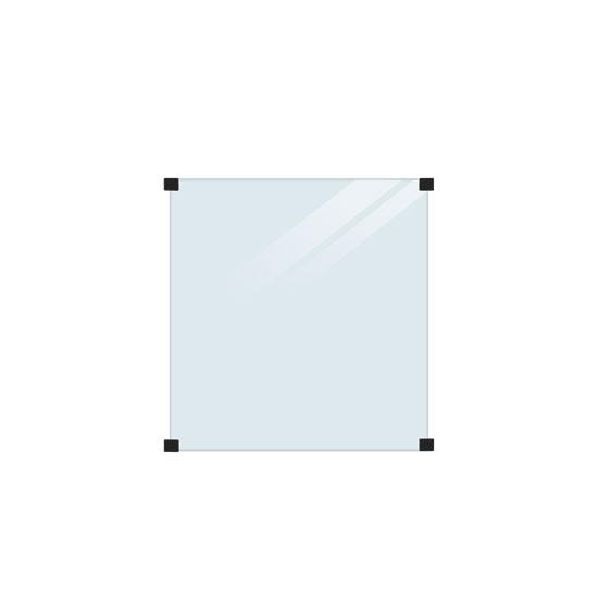 GLASSTAKET RUNDA BESLAG 90x91 PLUS
