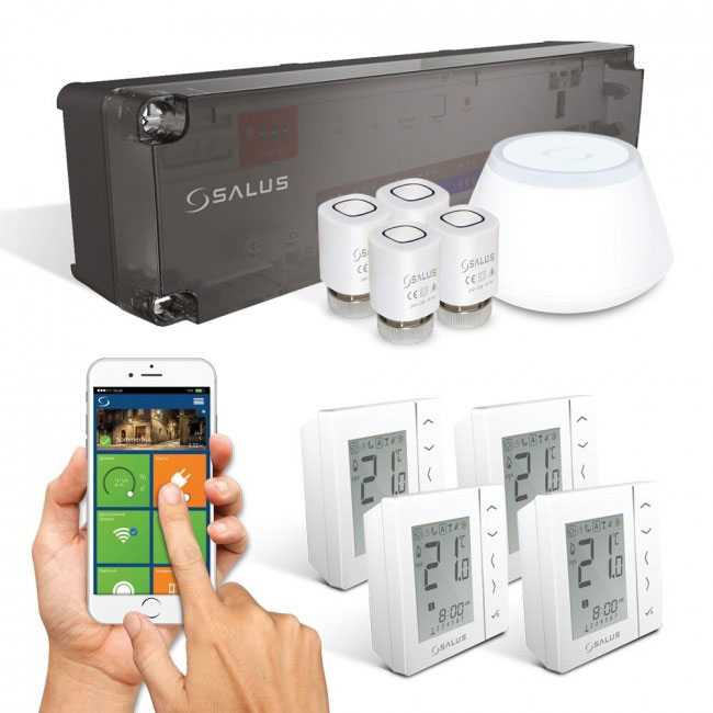 Billiga Smart Styrning 4 termostater Flooré online på nätet
