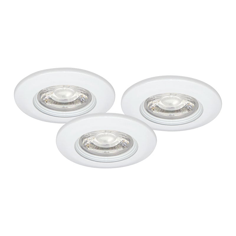 Malmbergs Downlightset Md-99  Vit, 230v, 2700k, 3-pack