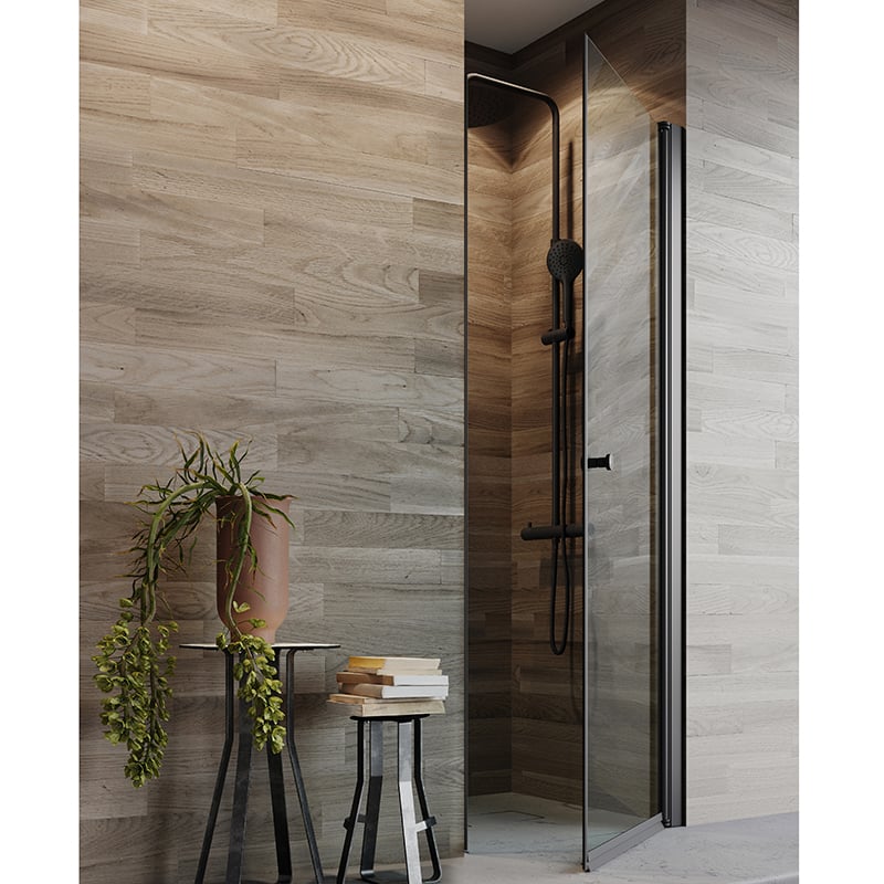 Arrow Duschdörr Door Black Edition  Klarglas, 800