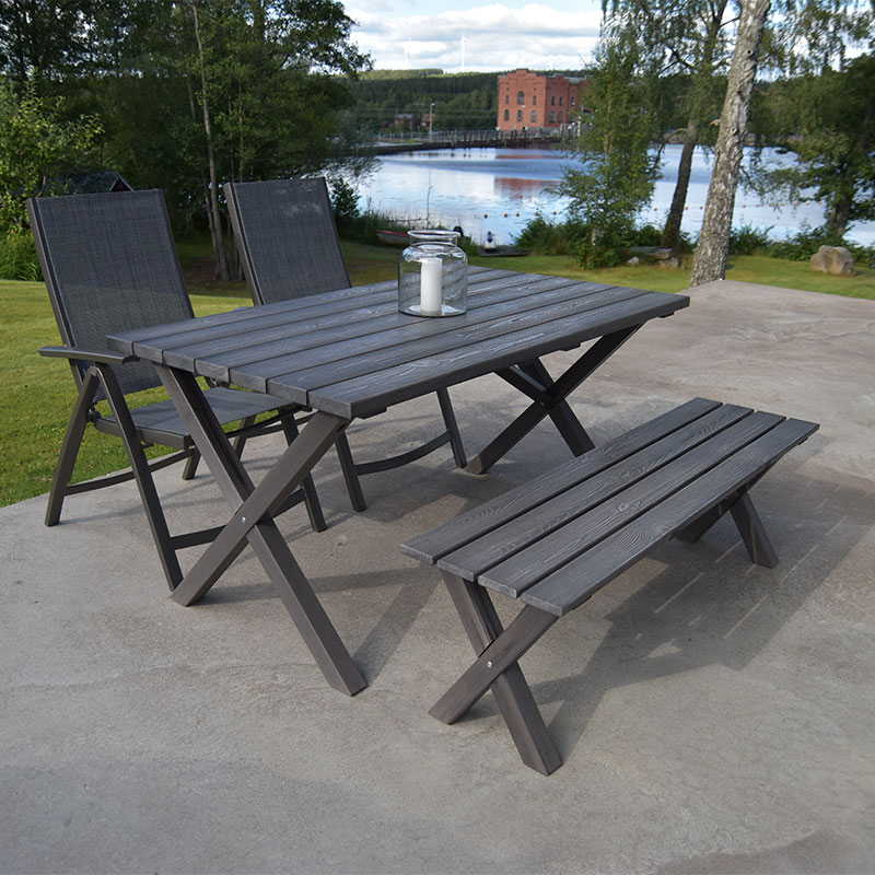 MATGRUPP SCOTTSDALE 150 SOLANA MED BÄNK BALTIC GARDEN