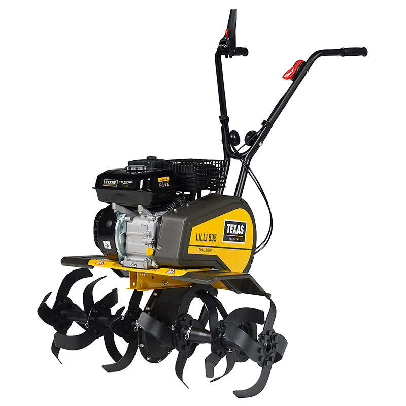 Texas Jordfräs Lilli 535tg Dual-shaft Texas Justerbar Arbetsbredd 36-57-85cm