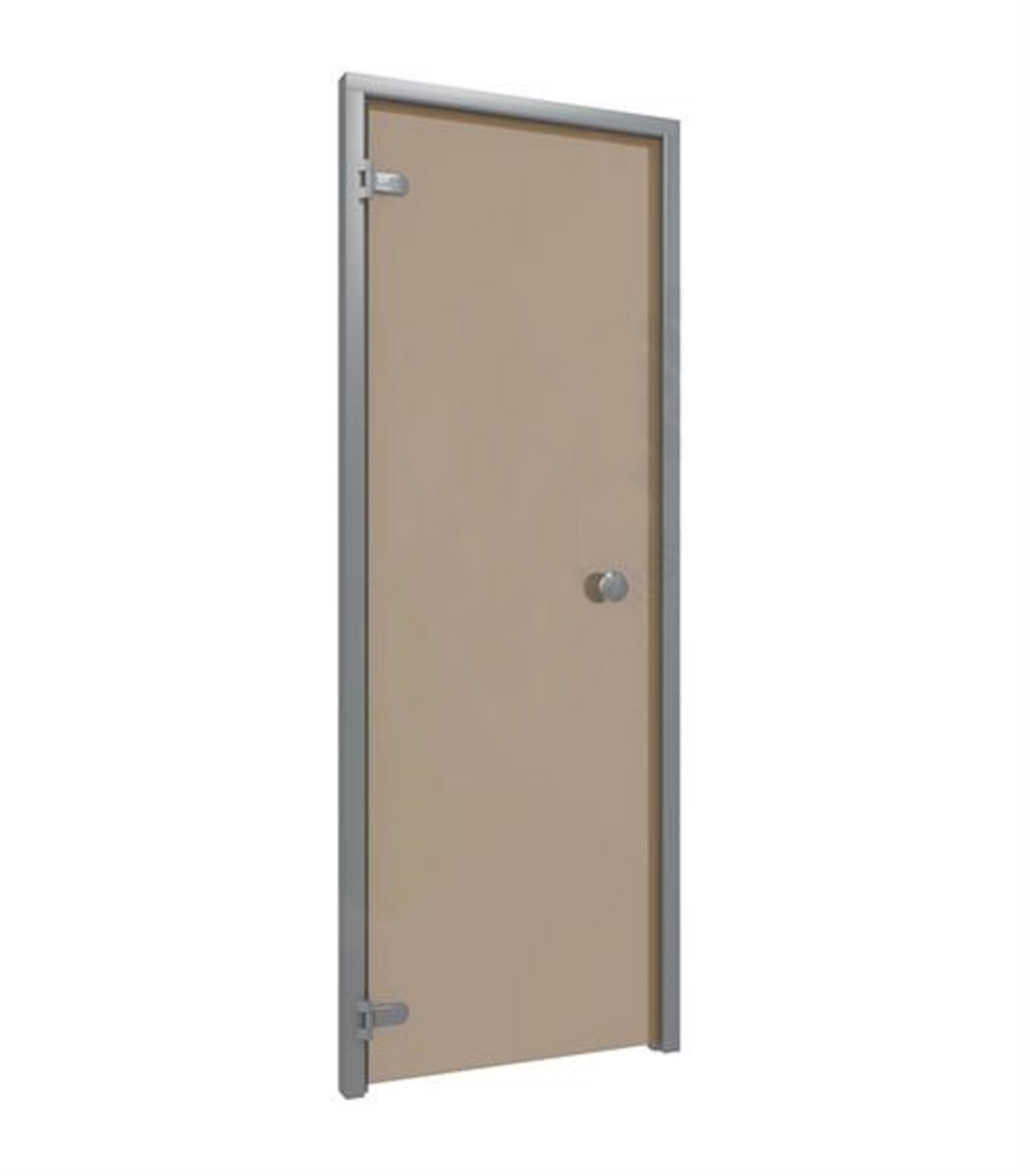 Saunasweden Bastudörr 7x20 Brons Sauna Sweden Bronsfärgat Glas, Aluminiumkarm