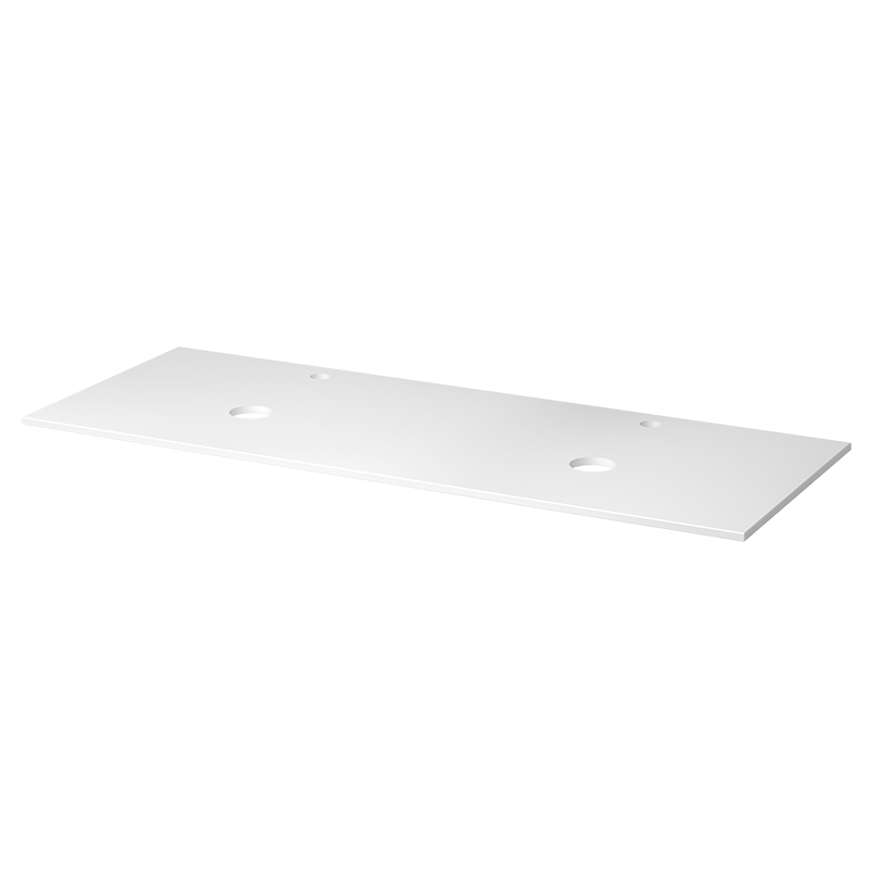 Hafsen Bänkskiva Rogen 120 Cm Hafsen Passar Till Tvättställsskåp Rogen, Blank Vit