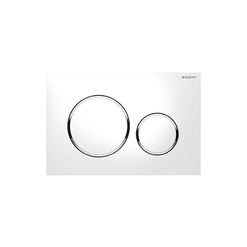Geberit Tryckplatta Sigma20 Dubbel Vit/blank Geberit