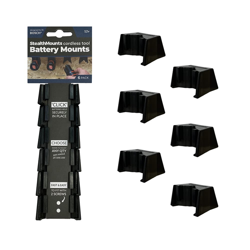 Stealthmounts Batterihållare För  12v / 10.8v Stealthmounts 6 St