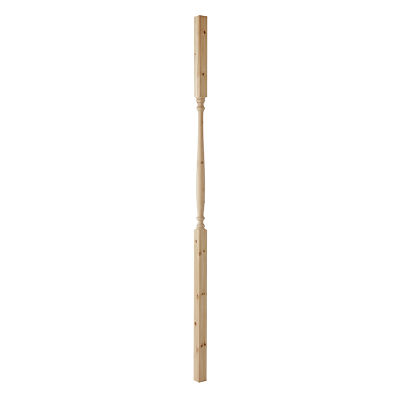 Nordingrå Trä Stolpe Svarvad Fura 65x2500mm Nordingrå Trä Obehandlad