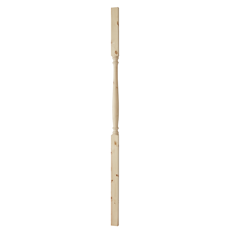 Nordingrå Trä Stolpe Svarvad Fura 85x2500mm Nordingrå Trä Obehandlad
