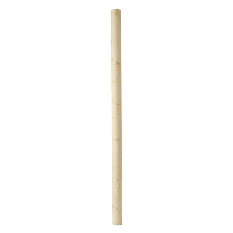 Nordingrå Trä Pelare Svarvad Cylindrisk 125x2650mm Nordingrå Trä Obehandlad