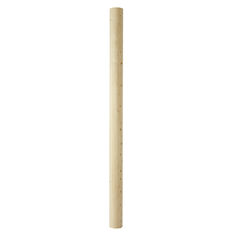 Nordingrå Trä Pelare Svarvad Cylindrisk 165x2650mm Nordingrå Trä Obehandlad