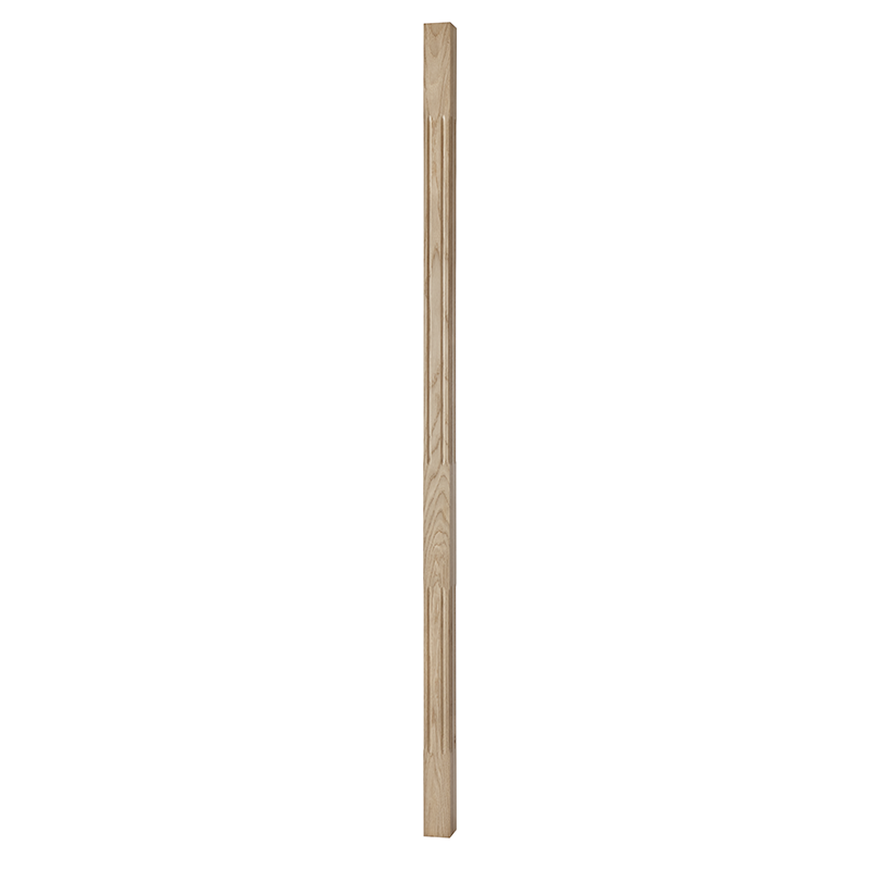 Nordingrå Trä Stolpe Spårfräst Ek 85x2500mm Nordingrå Trä Obehandlad