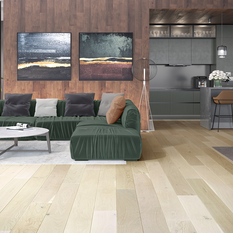 Barlinek Parkettgolv Ek 1-stav Salt 180 Mm  Klickgolv 5gc, Oljad, 14x180x2200 Mm, 2,77 M2/pkt