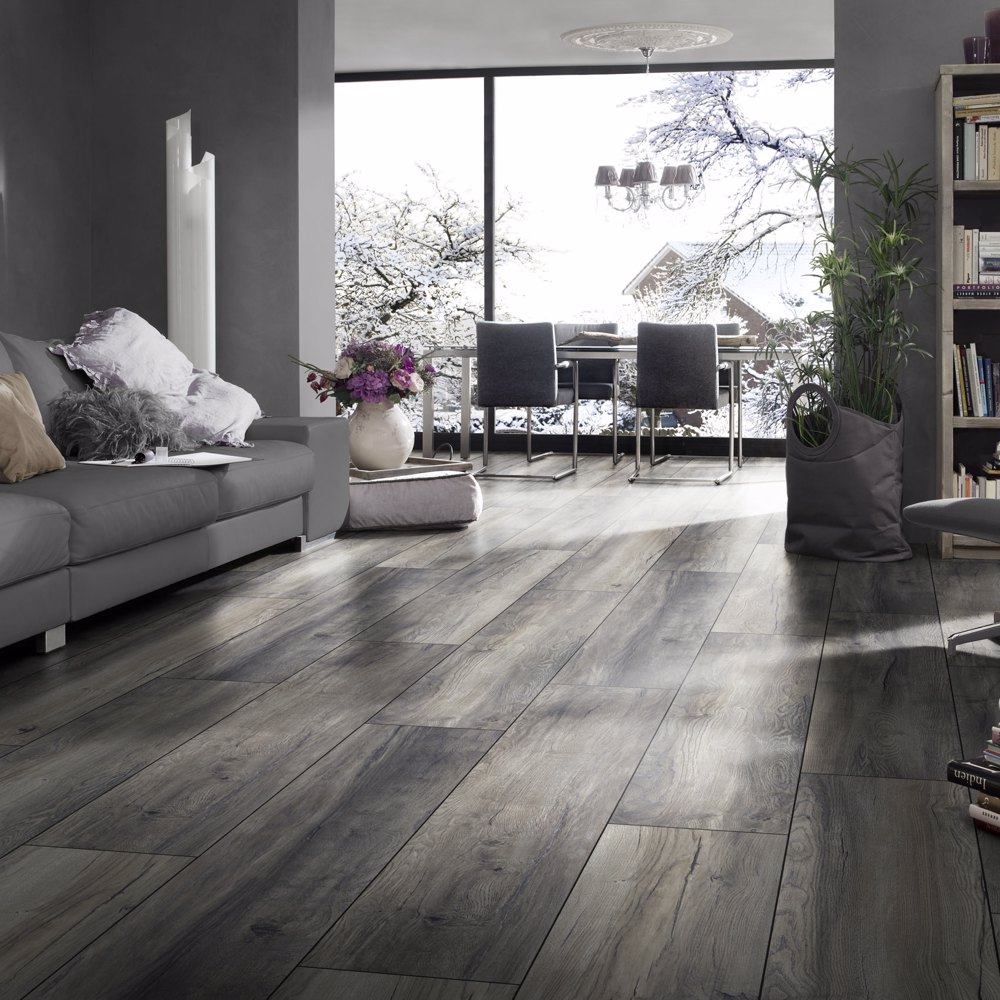 Billiga Golvprov Laminatgolv Harbour Oak Grey 8mm online på nätet