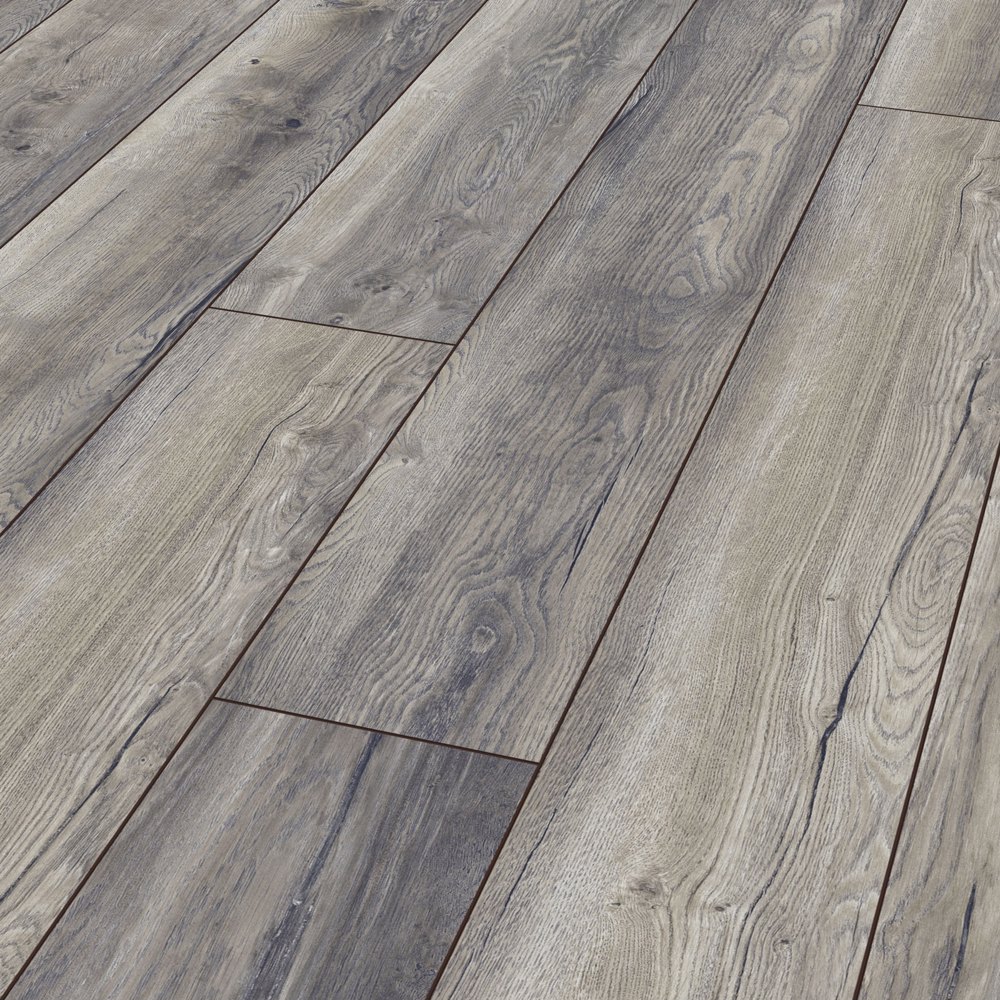 Billiga Golvprov Laminatgolv Harbour Oak Grey 12mm online på nätet