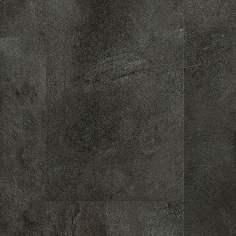 Gerflor Vinylgolv Shale Black 4,5 Mm 4,5x389x729 Mm, 1,98 M2/pkt, Ac3/31, Vattentålig, Senso Premium Clic, Gerflor