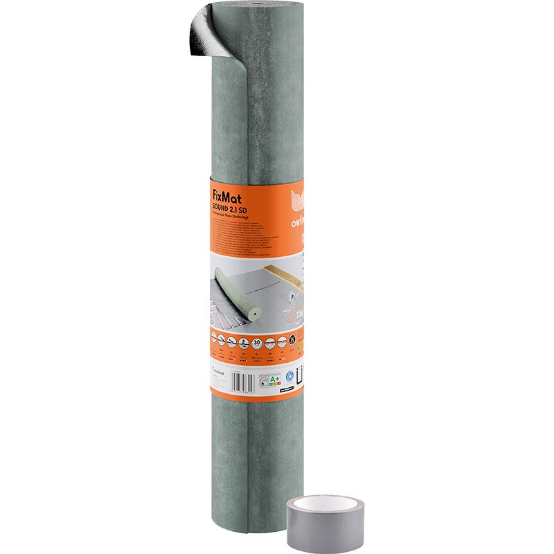 Golvunderlag Fixmat Sound 2.1 7,5 X 1 M