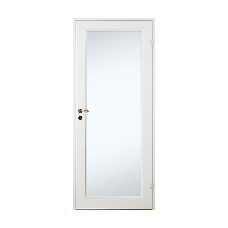 Diplomat Innerdörr Lättdörr Klarglas Diplomat Vit, 80x210cm Snap-in Gångjärn