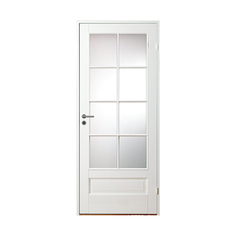 Diplomat Innerdörr Massiv Sp8 Vit Klarglas Diplomat Vit, 90x210cm Snap-in Gångjärn