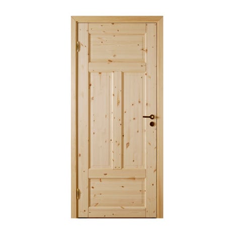 Gk Door Innerdörr Atle 4 Furu Gk Door Furu, 70x200cm, Snap-in Gångjärn