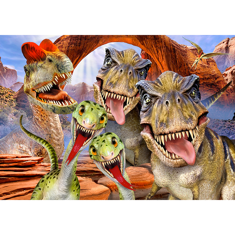 Billiga Barntapet Selfie: Dinosaurier ForWall online på nätet