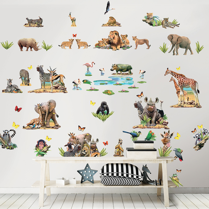 Billiga Väggdekor Djungel Safari Room Walltastic online på nätet